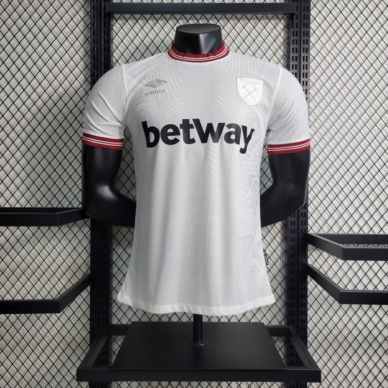 Camisa West Ham Away 23/24 - Umbro Jogador Masculino