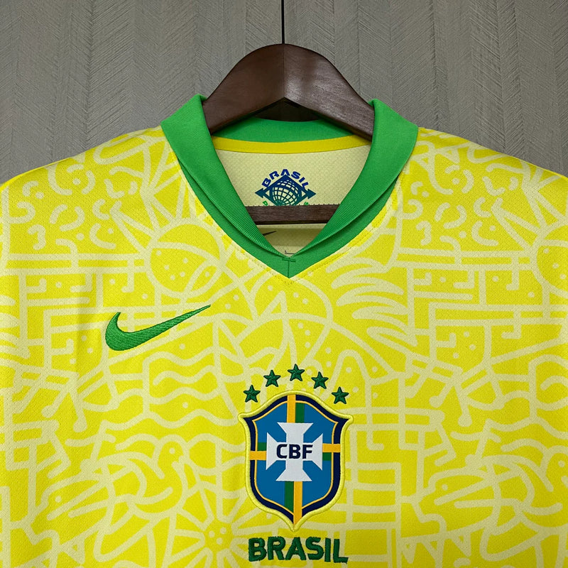 Camisa Brasil Home 24/25 - Torcedor Masculina - Lançamento