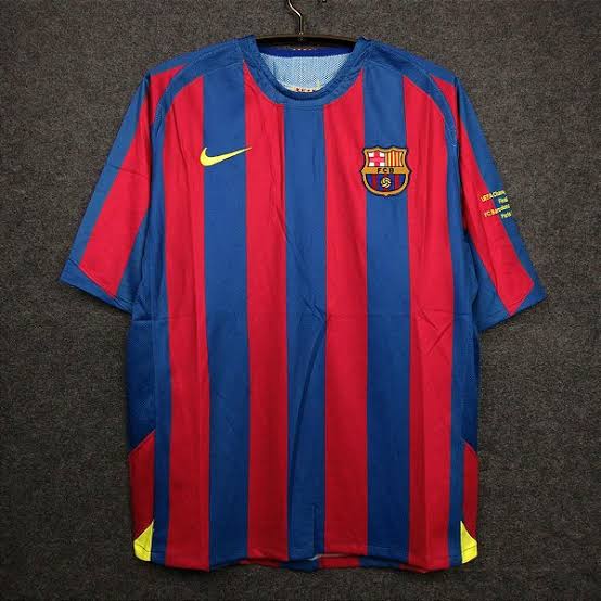 Camisa Barcelona Titular 2006 - Versão Retro