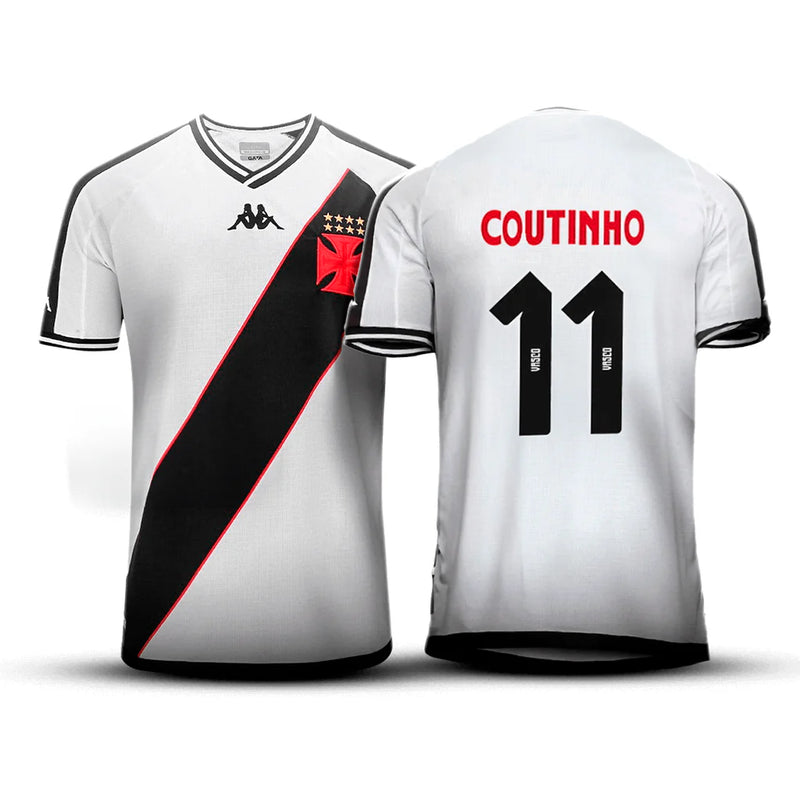 Camisa do Vasco branca e preta Coutinho lançamento 